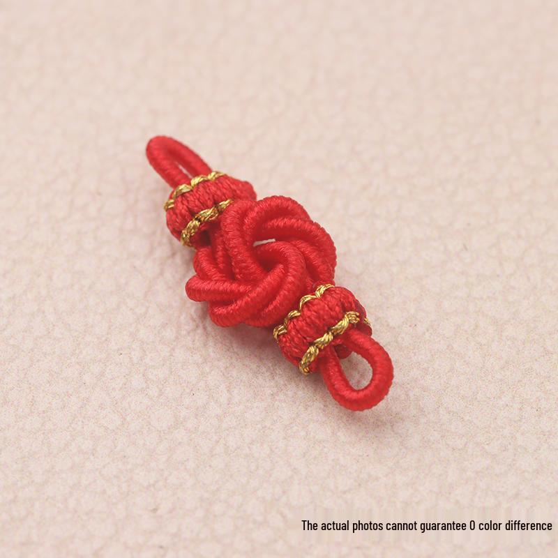 Golden Pineapple Knot Necklace with DIY Spacer Beads and Braided Cord