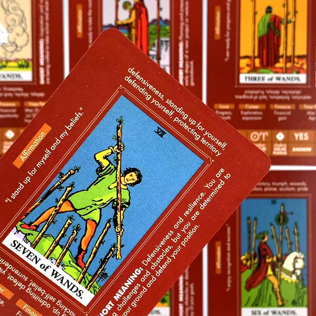 NEW Tarot For Leaning A 78PCS Cards Great For Beginners, Meditation & Party Games,Halloween and Christmas Gifts