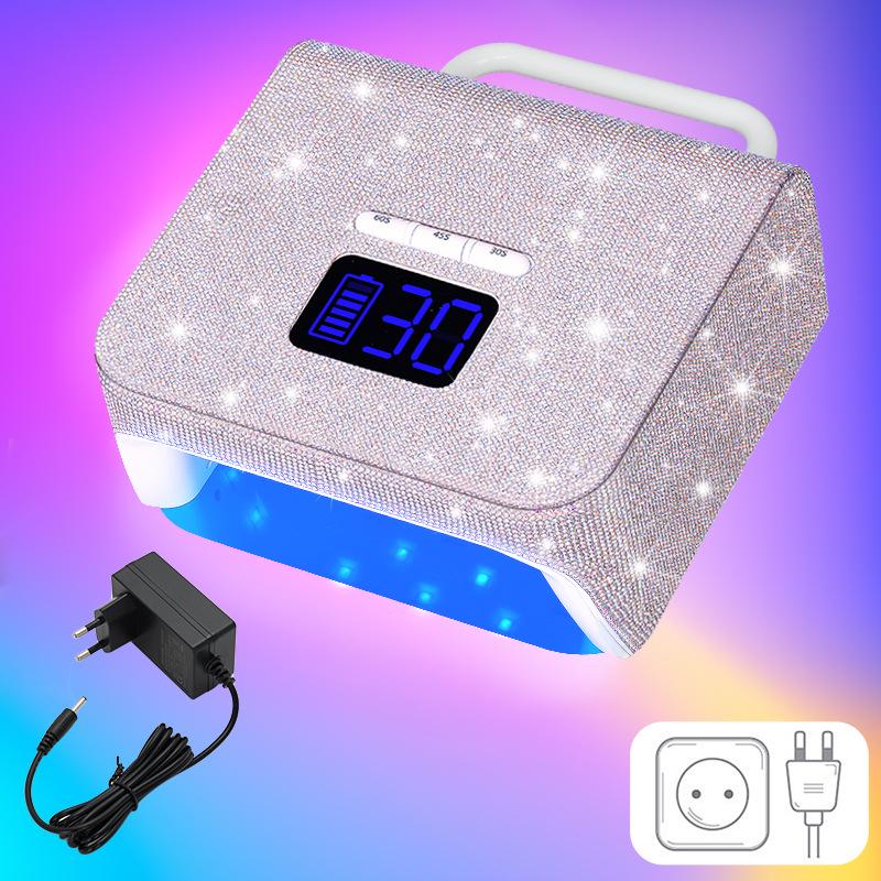 220W Smart Wireless Rechargeable Nail Lamp - Fast Drying Phototherapy Machine for Nail Salons