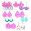 1PC Heart Star Flower Shape Resin Craft Silicone Mold Pendant Mould Earrings Moulds for Unique Necklace and Earring
