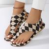 Fashion 2025 New Women Sandals Summer Flats Clip Toe Sandals Beach Designer Sandals Sling Back Fashion Casual Shoes for Women Flip Flops