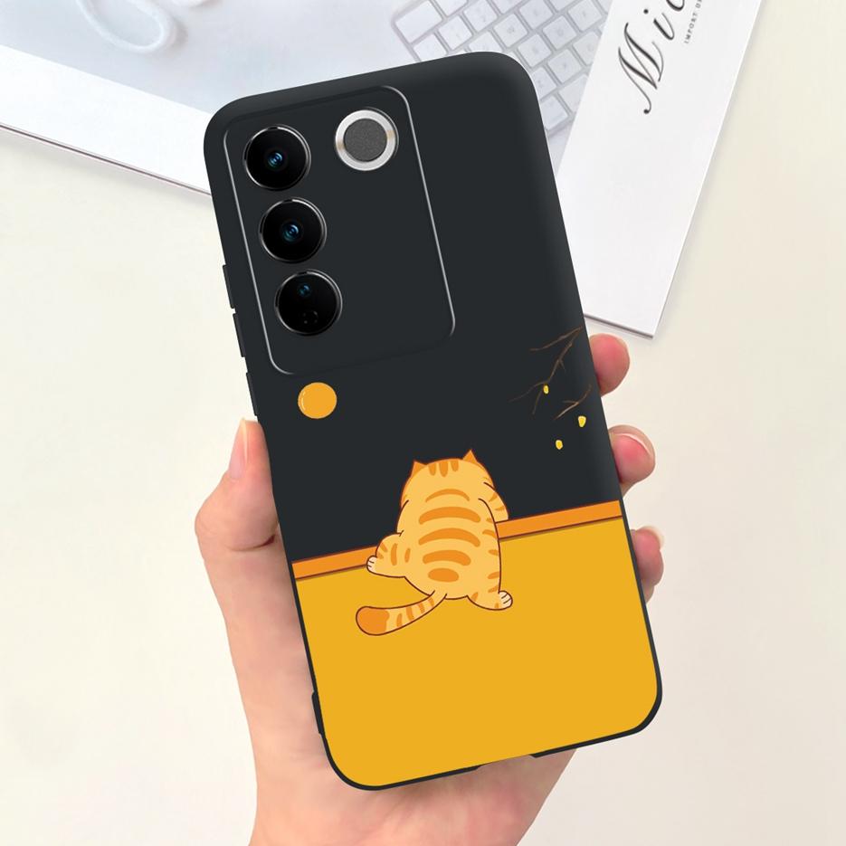For Vivo V27 Case Vivo V27e V2237 Cute Fashion Painted Cover Soft Silicone Phone Case For Vivo V27 Pro V 27 V27e Back Cover Bags
