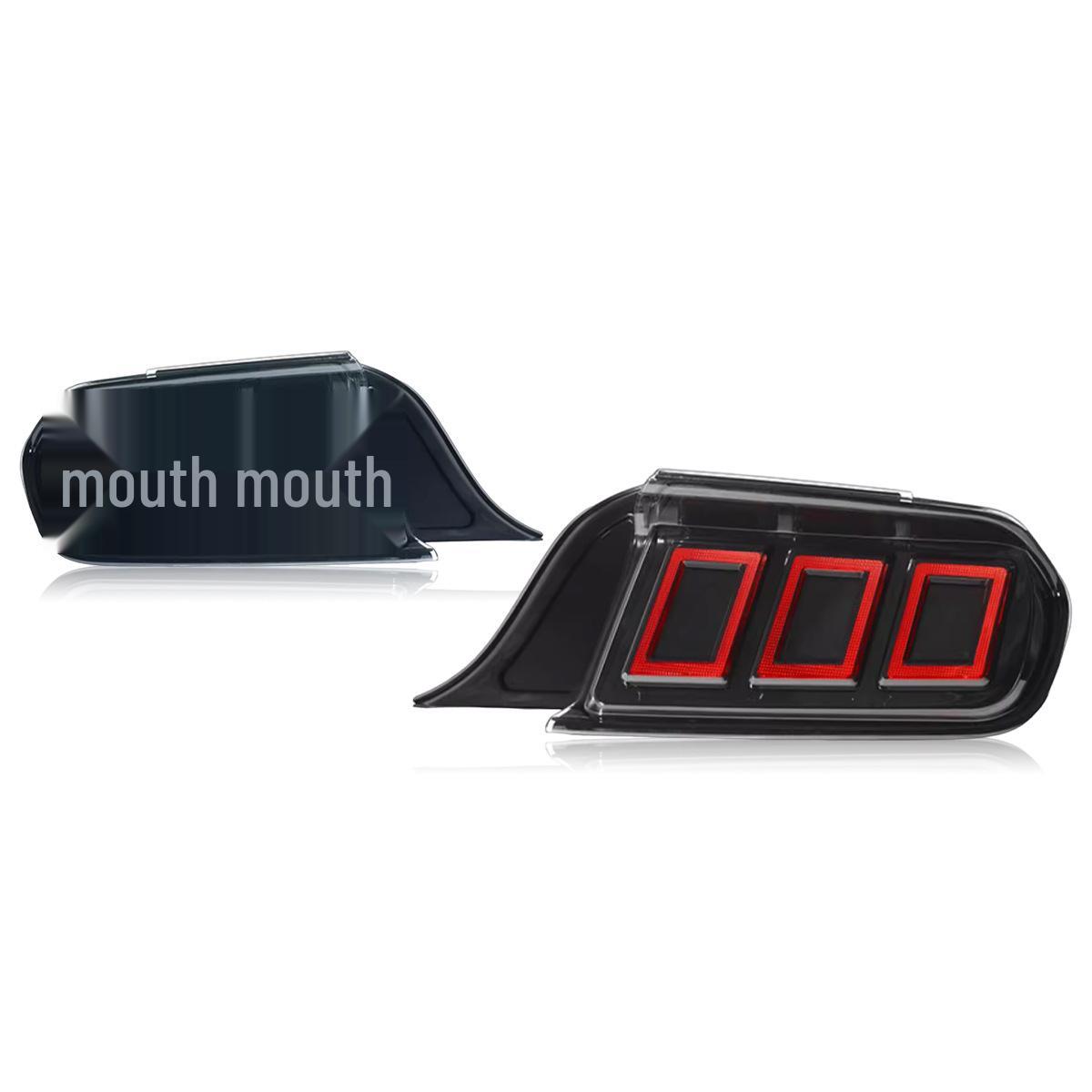 LED Taillight Assembly with Flowing Turn Signals for 15-22 Ford Mustang