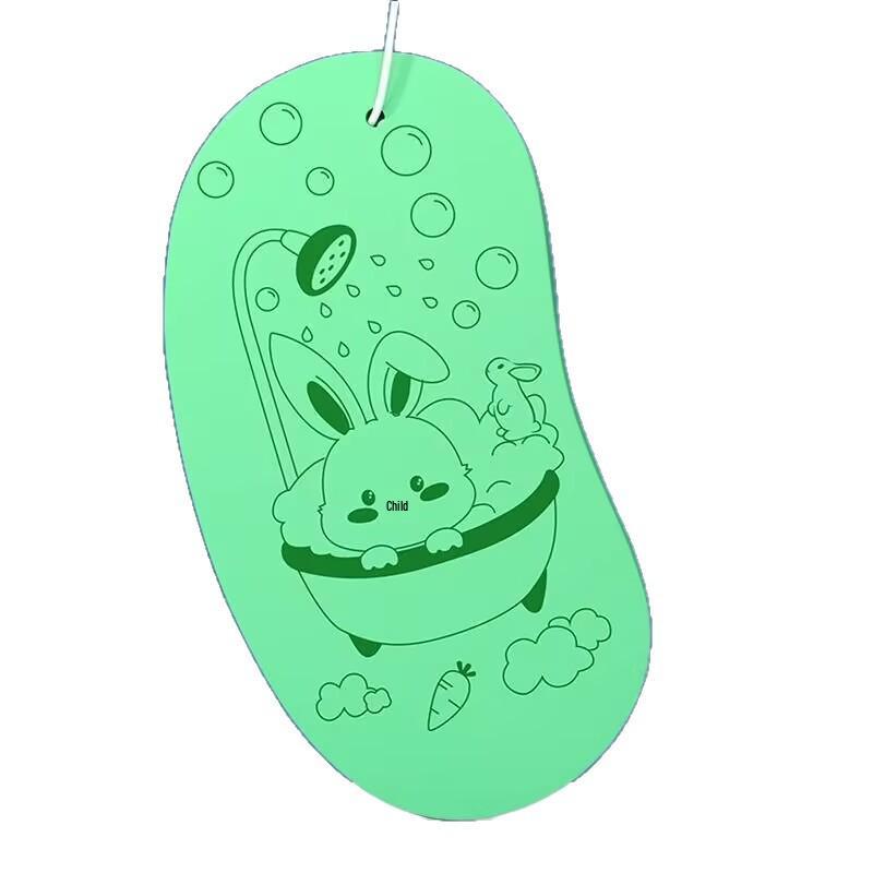 3D Baby Bath Sponge - Fish Scale Pattern, Gentle & Painless Back Scrubber for Sensitive Skin