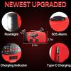 Solar Hand Crank Emergency Weather Radio,NOAA/AM/FM Portable Radio with 3 LED Flashlight 2000mAh Power Bank Cellphone Charger