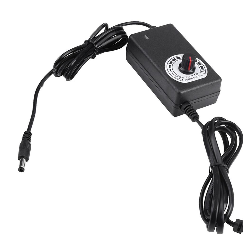 AC to DC Power Adapter 3 12V Output 2A 24W Adjustable Switching Power Adapter for Fan Pump