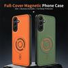 For Samsung Galaxy A37 A57 A56 A36 A26 A55 A54 A18 A17 A16 A15 A14 5G A06 A07 Phone Case Magnetic Weave Texture Back Cover