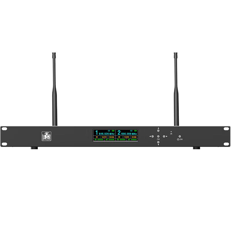 KRFIONTU True Diversity Wireless Dual Lapel Microphone System (CN Version)
