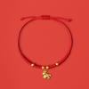 Chinese Style Horse Year Bracelet 2026 Horse Year Fortune Bracelet Lucky Pony Red Rope  Girls