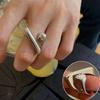 Fashionable Adjustable Rings Opening Jewelry Wide Finger Rings Alloy Texture Metal Versatile Accessory for Any Occasion