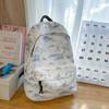 Schoolbag Korean version large-capacity nylon schoolbag female student backpack tie-dye ink painting junior high school high school college student