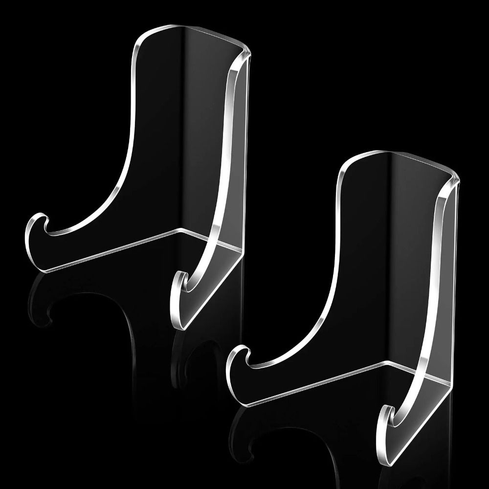 60-Degree Angle Flat Plate Stand Clear Book Stand Display Easel Stand Displaying