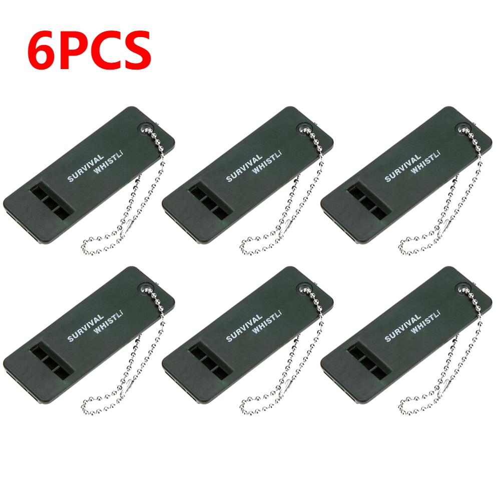 High Decibel Emergency Survival Whistle 3-Frequency Whistle Portable Keychain Camping Hiking Survival Whistle Outdoor Tools