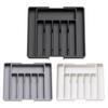 Dinnerware Storage Box Retractable Classification Organization Large Capacity Tableware Tray Cosmetic Jewelry Stationery Drawer