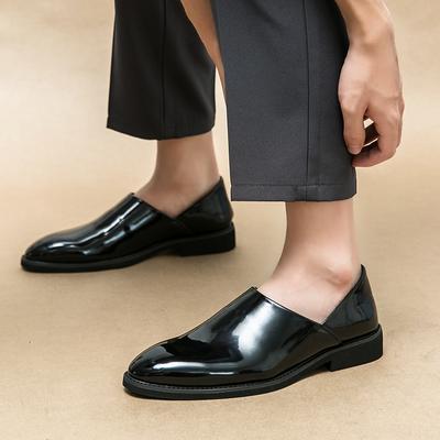 Mode2024 Neue Luxusmarke Schwarzes Leder Herren Freizeitschuhe Mode Herren Slipper Mokassins Atmungsaktive Slipper Fahrschuhe