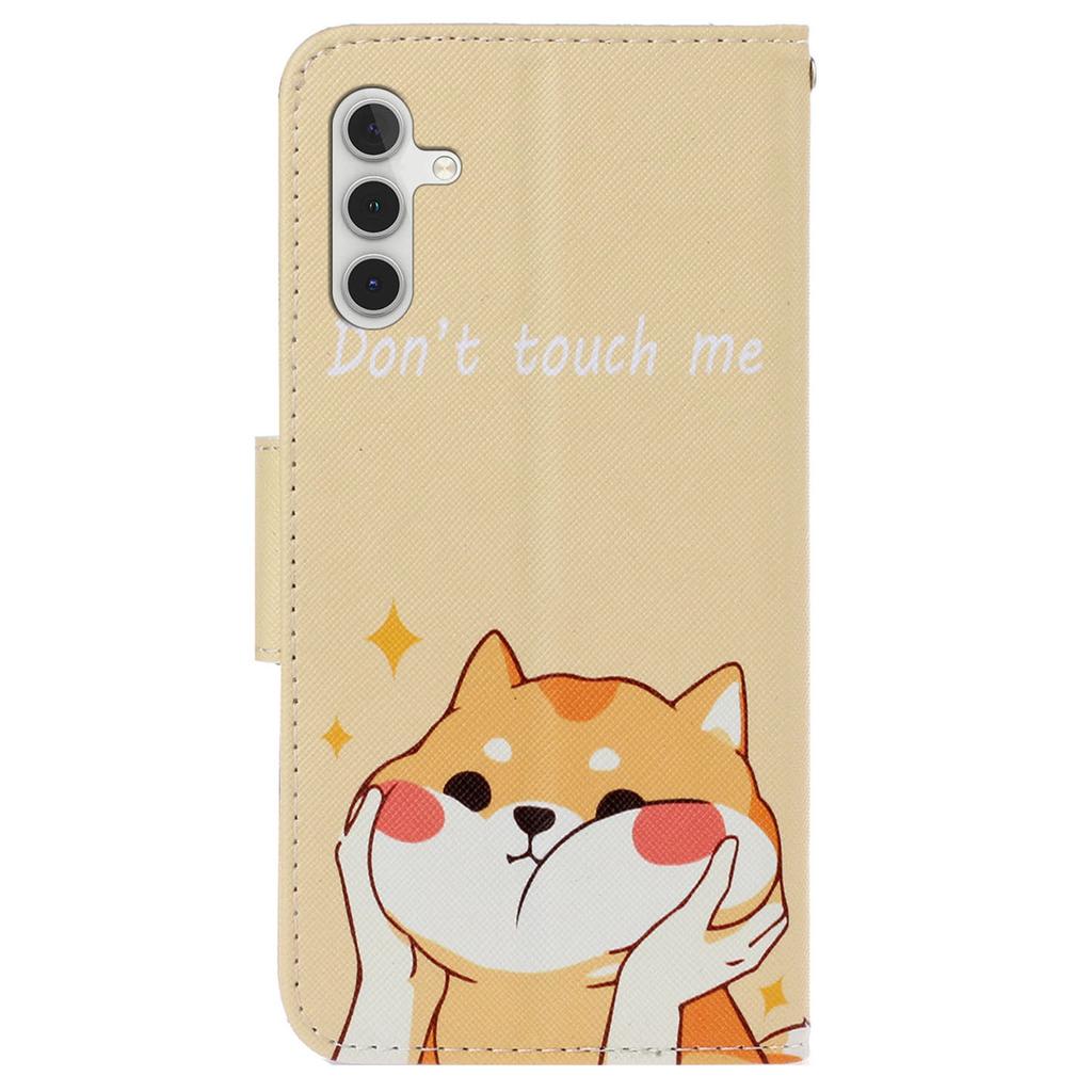 Lederhülle für Samsung Galaxy A55 5G Schalenmuster-Druckdesign Brieftasche Handyhülle