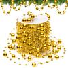 Gold Pearl Beads Chain Silver 8+3mm Pearl Strand Trim Faux Pearl Pearl Bead Garland Christmas Tree