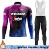 TEKR Man Cycling Maillot Winter Thermal Fleece Clothing Bicycle Clothes Jersey Men 2026 Bib Road Jackets Set Sportswear Cycle
