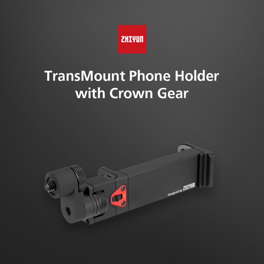 

Zhiyun TransMount Смартфон Зажим для телефона Адаптер-держатель с винтовым креплением 1/4 дюйма с коронной шестерней