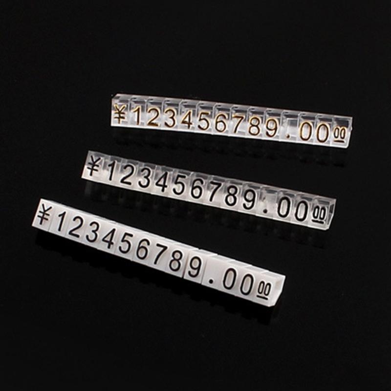  10Pcs/set Combined Price Tags Price Labels Display Blocks for Jewelry Shop Store