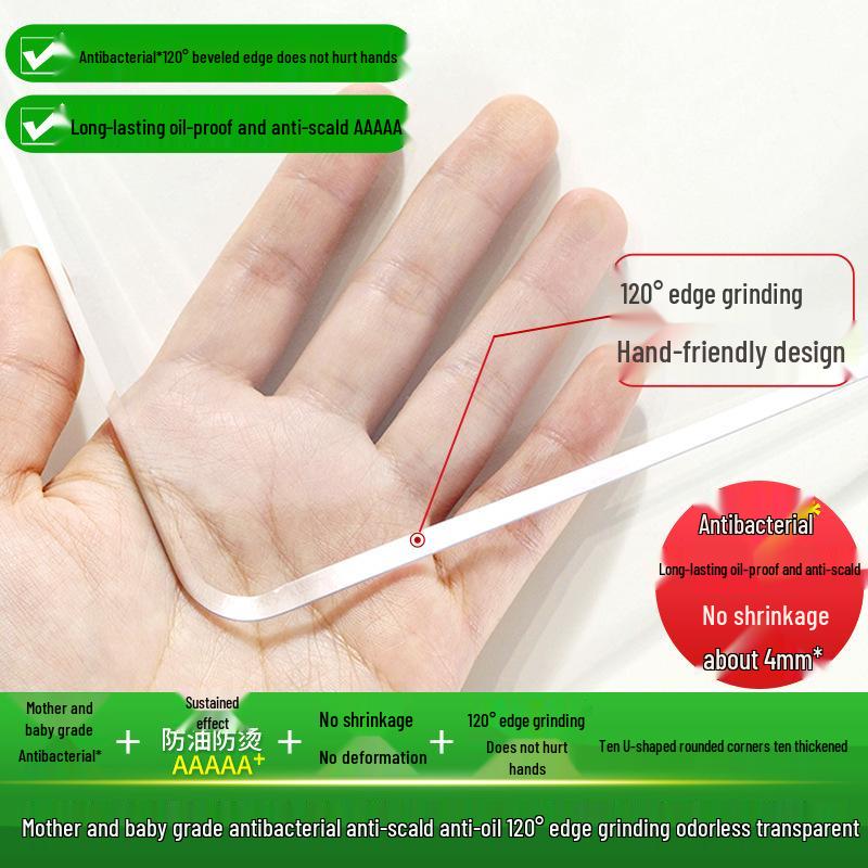 Transparent PVC Table Mat: Waterproof, Oil-Proof, Scald-Proof, Dirt-Resistant Soft Glass Protector for Dining Table and TV Cabinet.