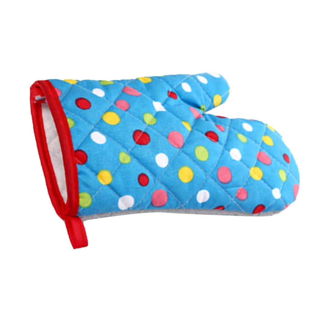Oven Mitts Thickened Heat Resistant Hand Comfortable Fit Baking Gloves for Microwave Kitchen