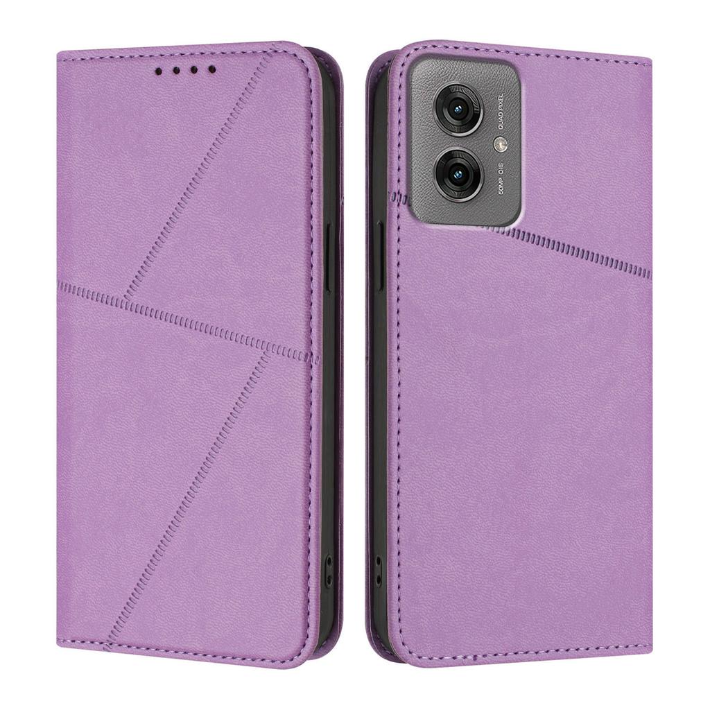 For Motorola Moto G55 5G Wallet Case Magnetic Closure Leather Flip Phone Cover with Stand