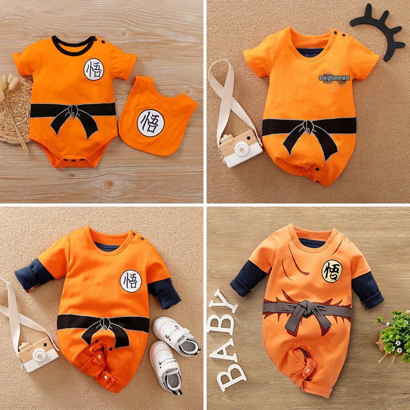 Goku Series Baby Short Sleeve Onesie - Newborn Cotton Romper