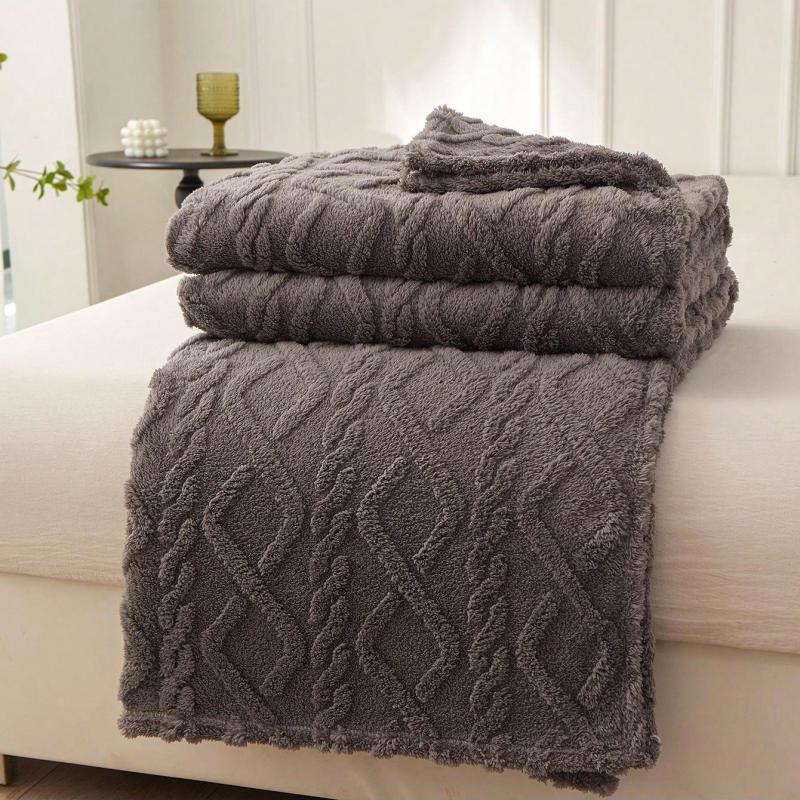 1pc Single-Layer Coral Fleece Blanket, Lightweight & Multi-Purpose Blanket Bed Cover,For Living Room Sofa Cover, Nap Blanket