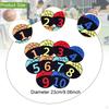 10x Sports Training Markers Soccer Number Signs Floor Spots Mark Pad for Activities