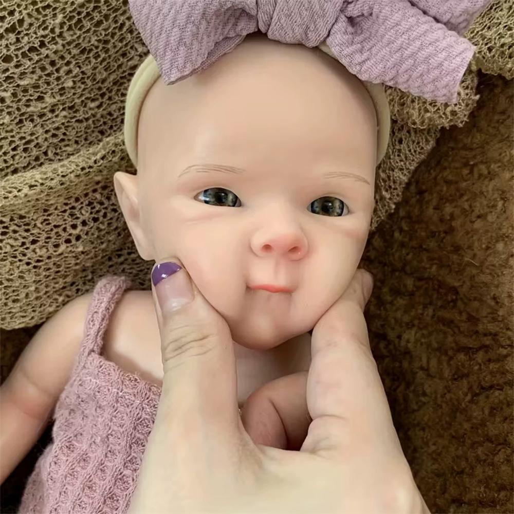13-inch Fully Solid Silicone Baby Rebirth Doll, Soft And Stretchable Reborn Baby Doll, Stress-relieving Toy Gift Toys
