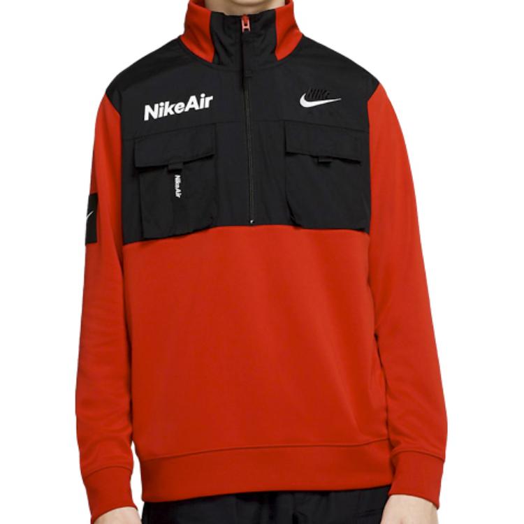 Nike Jackets Men's Red Stand Collar Moderate Other CU4169-657