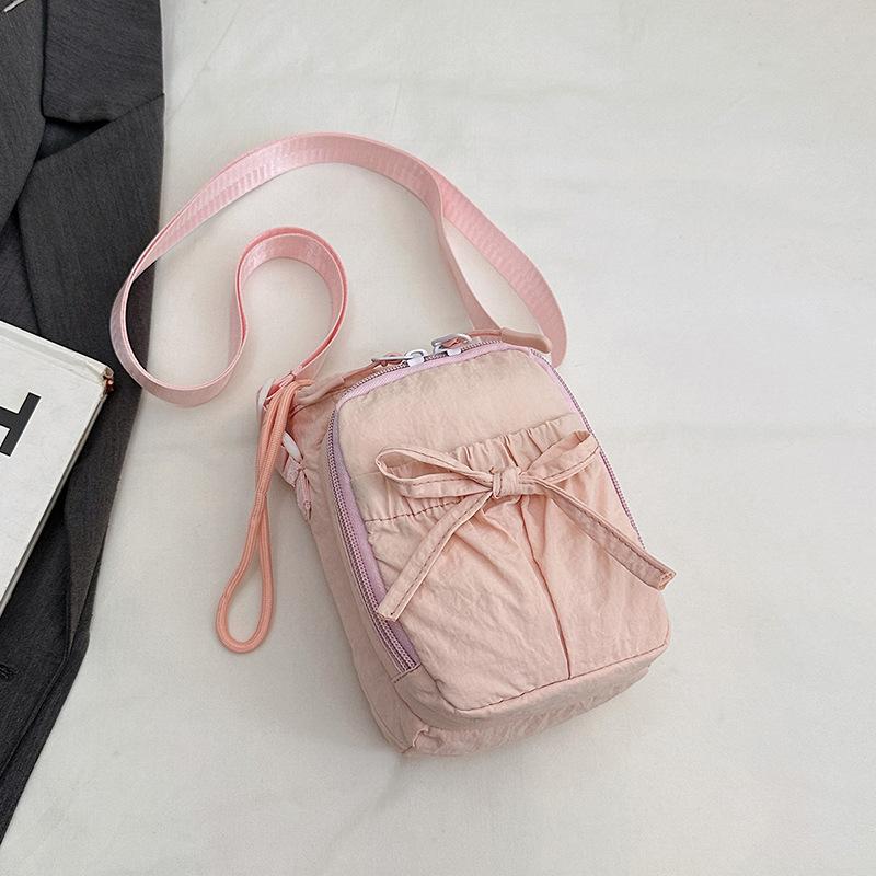Bowknot Water Bottle Storage Bag Drawstring Waterproof Sport Shoulder Bag Portable With Strap Phone Pouch Cup Accessories