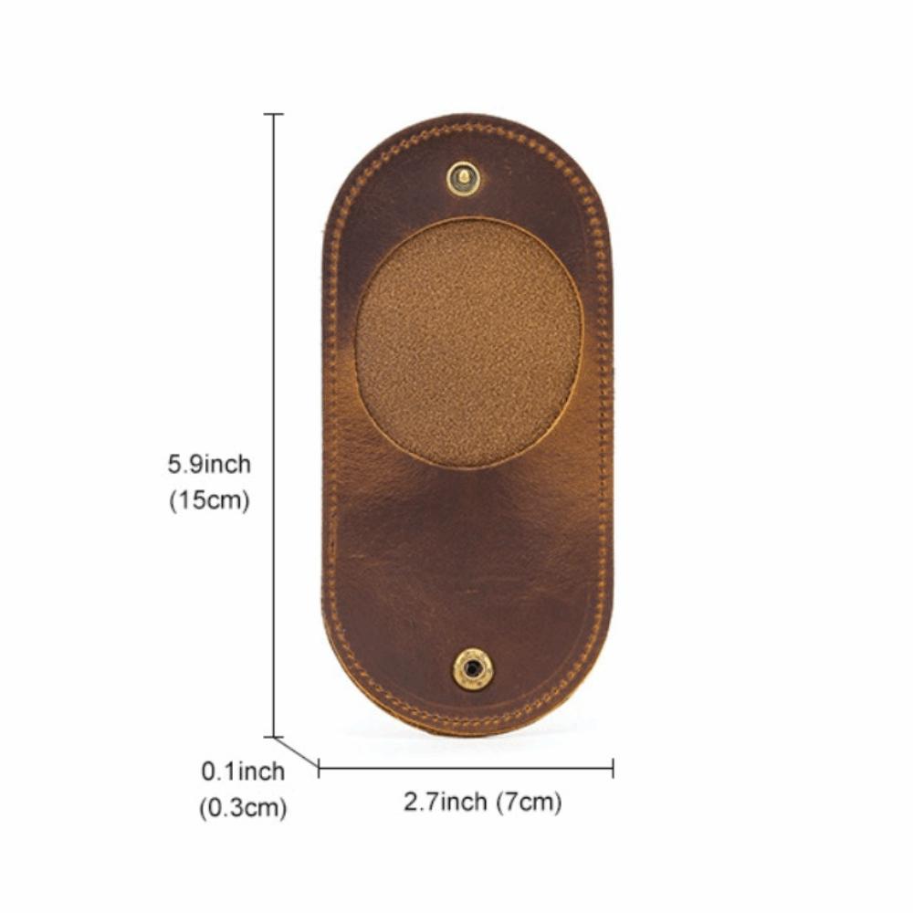 Simple Style Genuine Leather Small Wallet Handmade Ultra Light Change Purse Hasp Mini Coin Purse Men And Women