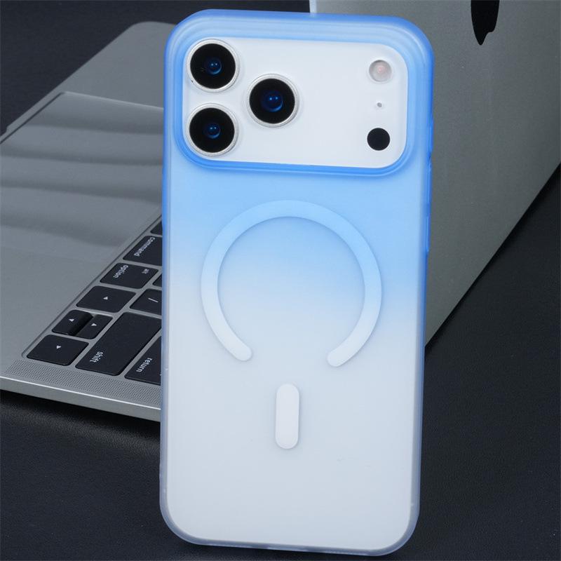 

Dual-Tone Gradient Magnetic Phone Case for iPhone 17 Pro Max, 17/16/15/14-Generation, Apple-Compatible, Hard Cover. iPhone 12 Pro Max