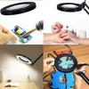USB Flexible Table Magnifier LED Lamp 5X Magnifier Base Bracket Brightening Desk Lamp Bedroom Office Study