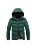 Light Cotton Coat Men's Winter Fashion New Solid-colour Slim Removable Cap Thickened Hooded Comfortable and Versatile Jacket