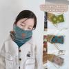 Soft Knit Kids Neck Warmer Polyester Baby Neck Gaiter Lightweight Children Gaiter  Winter