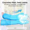 1 Pair Housework Gloves Silicone Cleaning Gloves with Anti-Slip Texture Extended Arm Guard Pet Hair Removal Gloves