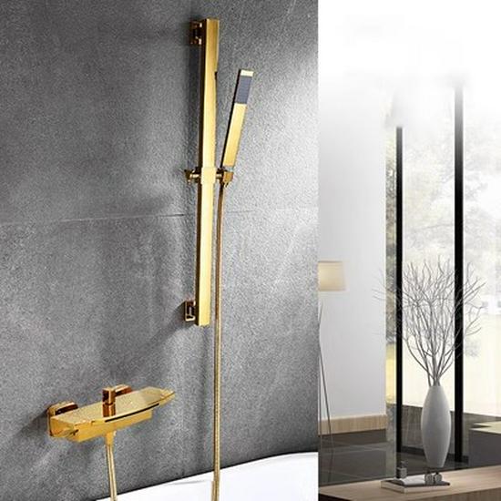 Wandmontierter Luxus-Wasserfall-Badewannen-Duscharmatur