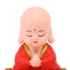 Small Monk Ornaments Cute Monk Car Interior Display Decoration Light Energy Sensing Decorations for Car Dashboard Home