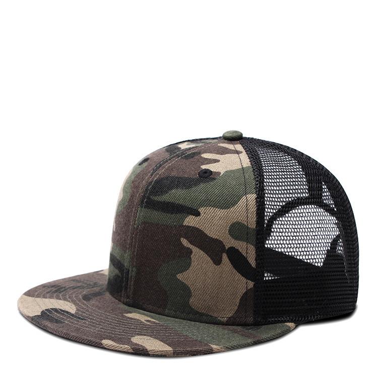 56-60cm HIP HOP Große Größe Frühling Sommer Flacher Schirm Sonnenhut Erwachsener Schlichte Baseballkappe Herren Damen Netz Snapback Kappe Mode
