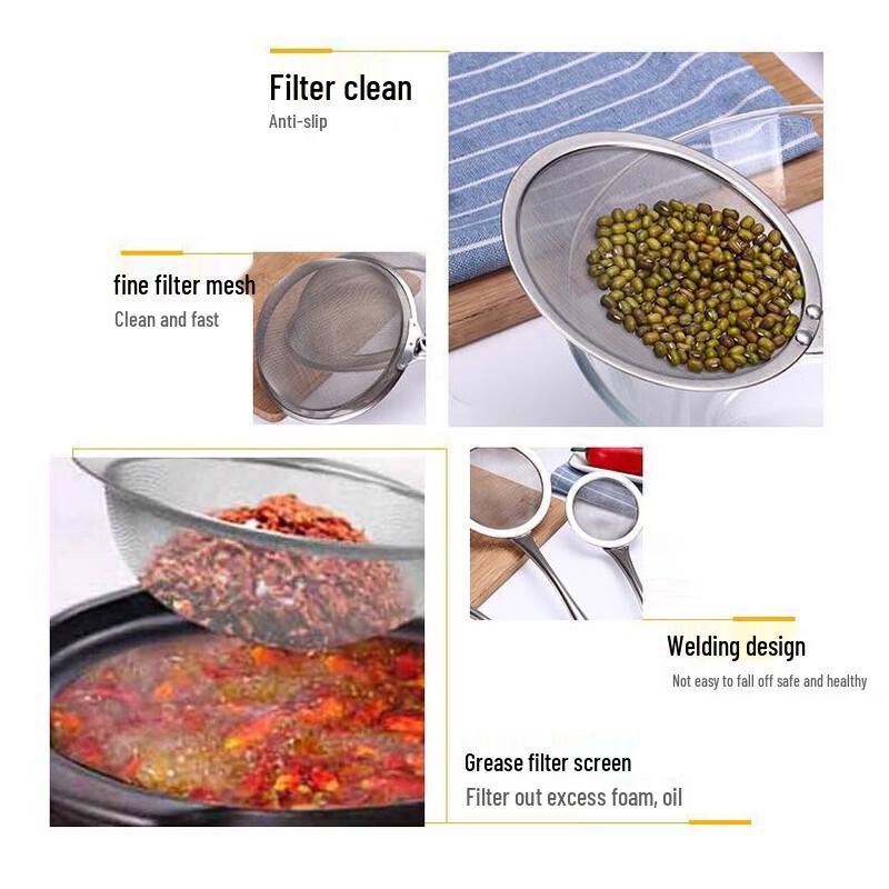 Zhishi Multipurpose Stainless Steel Fine Mesh Strainer