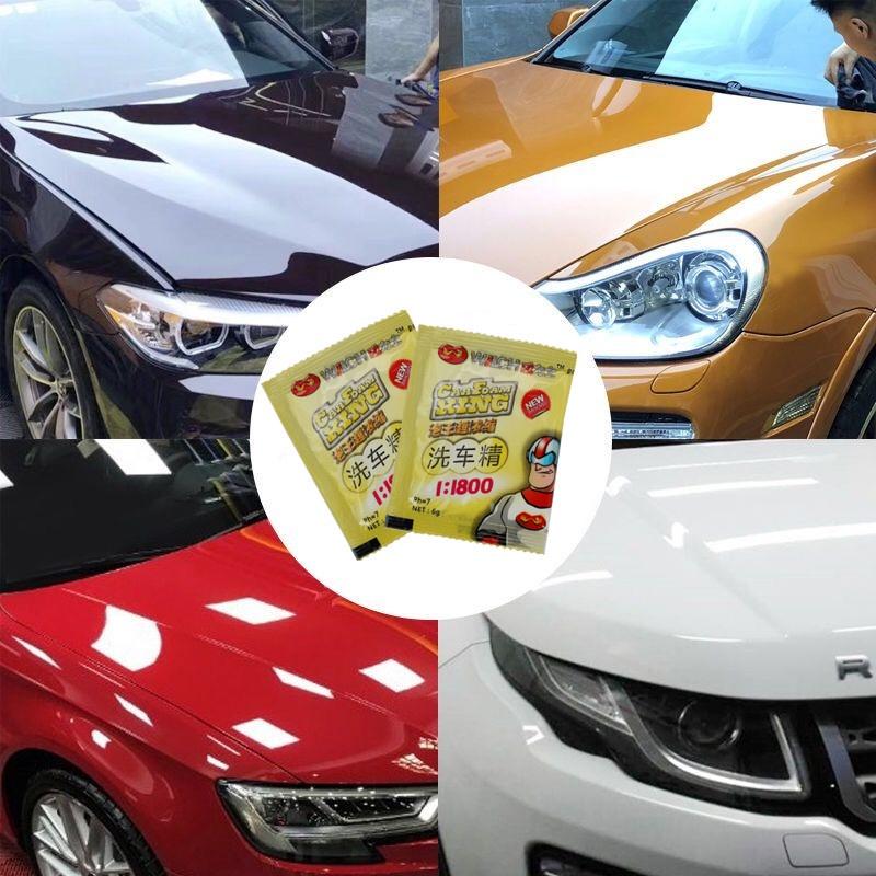 Eco-Friendly Car Wash Powder Concentrate with High Cleaning Power and Foaming Action, 1:1800 Ratio
