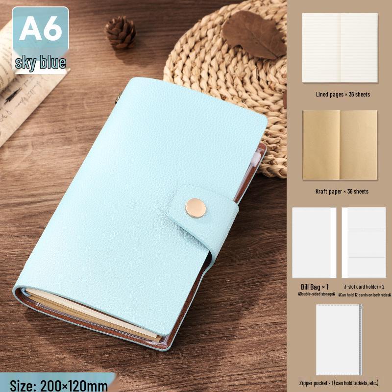 Lychee Grain A6 Business Planner & Travel Diary Notebook