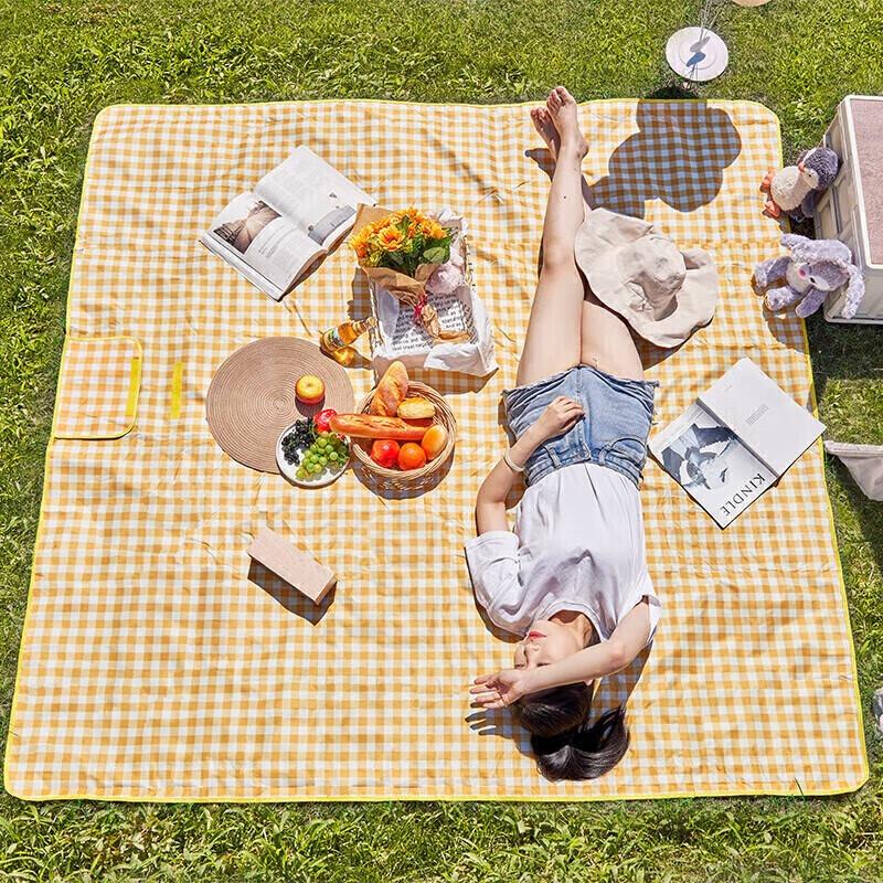 Shangkaojia Oxford Plaid Picnic Mat