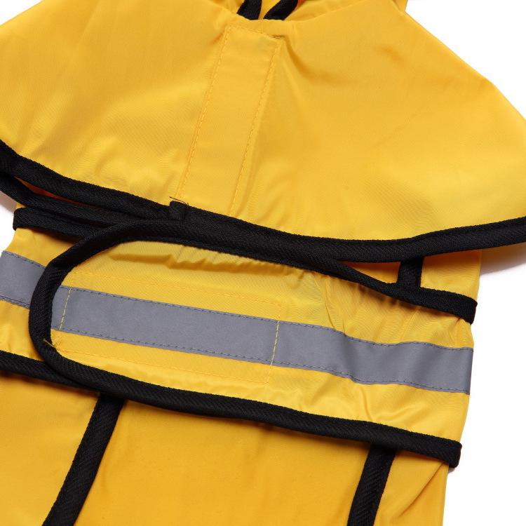 Reflective Raincoat Poncho for Small Dogs - Bichon Puppy Pet Rainwear