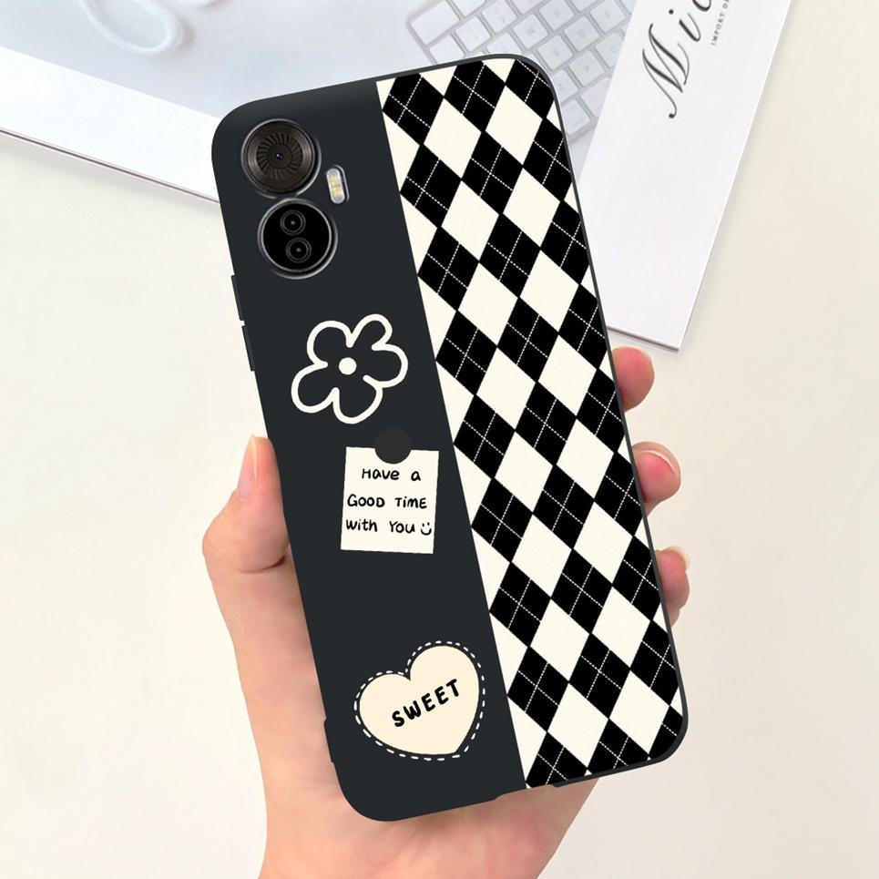 Für Itel Vision 5 Plus Handyhülle Weiche Silikonhülle für ITEL S18 pro Vision5plus 5+ Fundas Cartoon Mond Himmel Girly Muster Capa