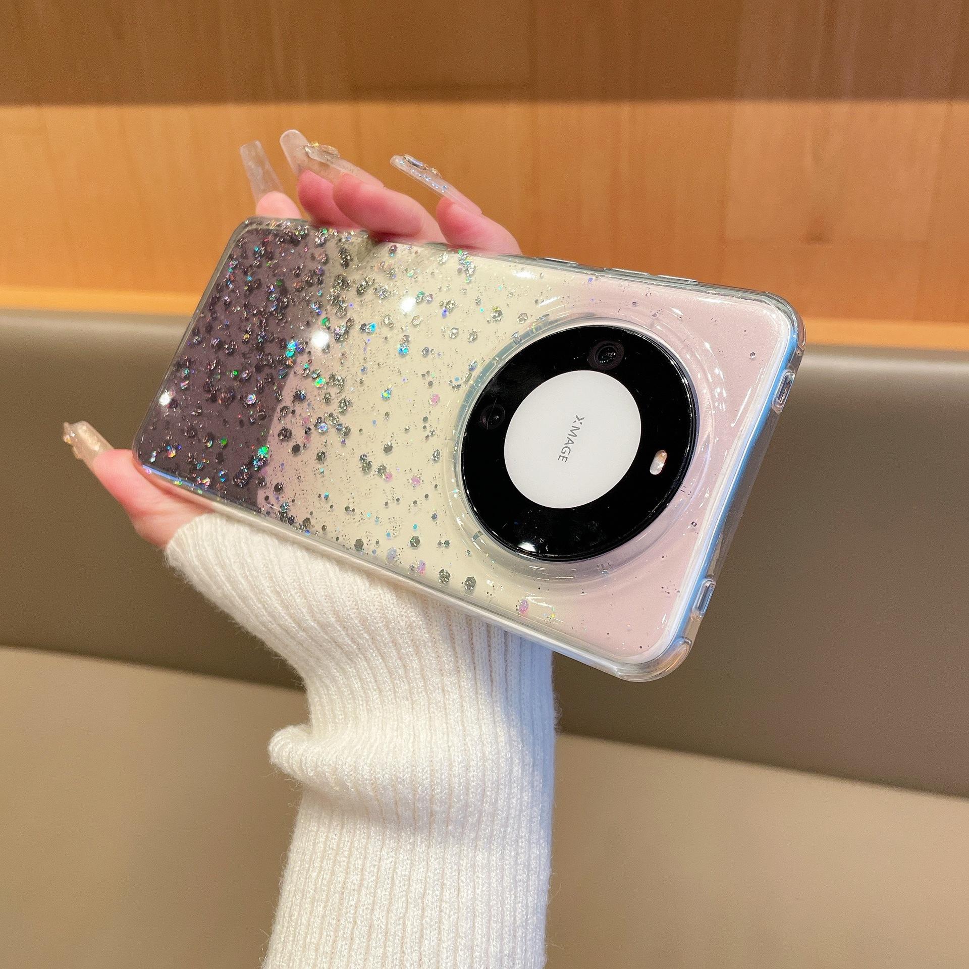

IMD Starlight Glitter Is Suitable for Huawei Mate60Pro Phone Cases, Electroplated Lens Rings, and Mate60 Anti-drop Protective Cases Huawei mate60