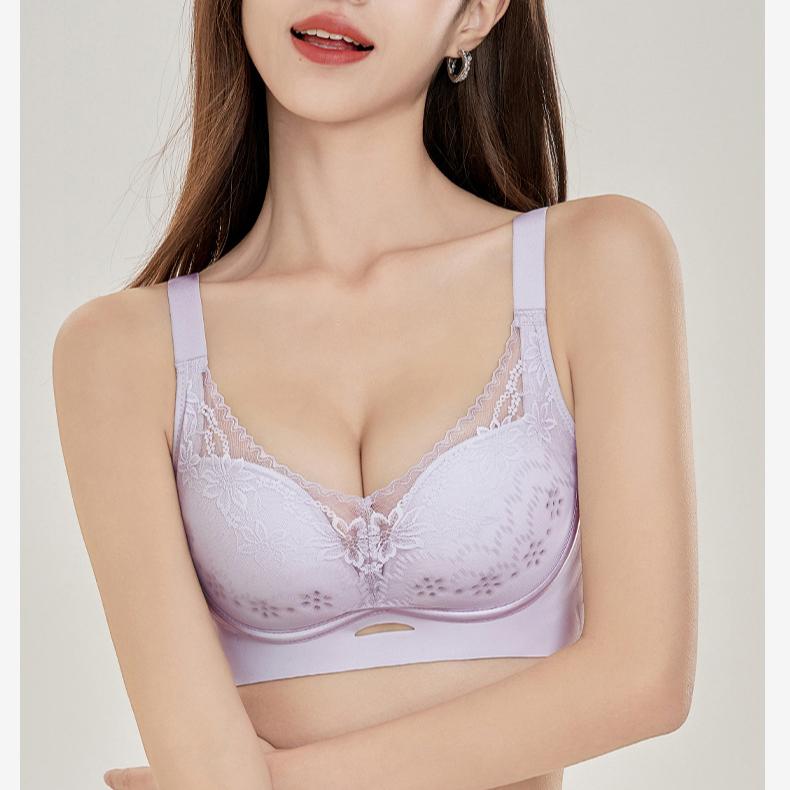 Non Steel Ring Bra Women's Adjustable Bra Women's Gathering Thick Collection Accessory Bra Anti Sagging Bra